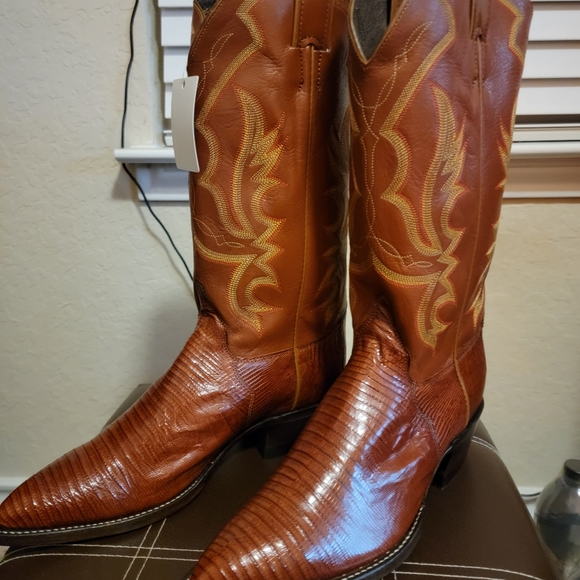 SOLD!!! Justin size 8.5D exotic skin lizard - Picture 3 of 5